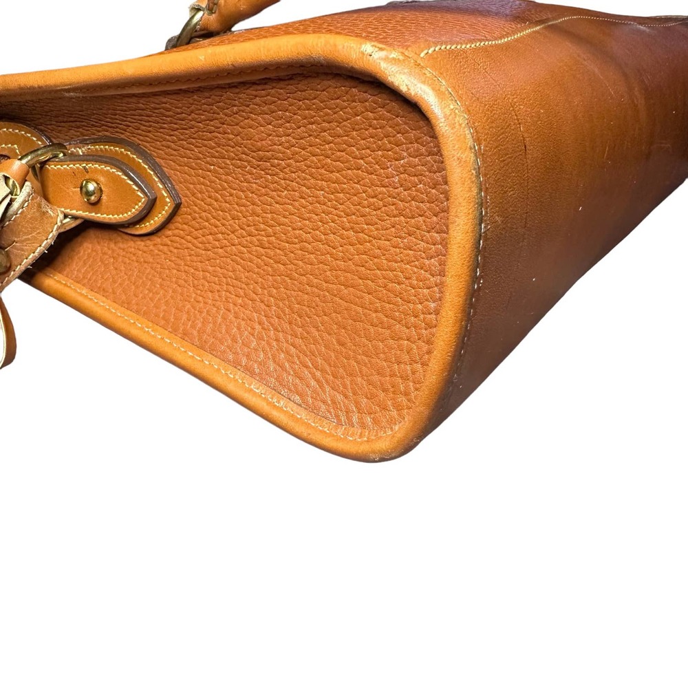 Vintage 90s Dooney & Bourke Color Block Pebbled Leather All Weather Duck Purse - Picture 6 of 12